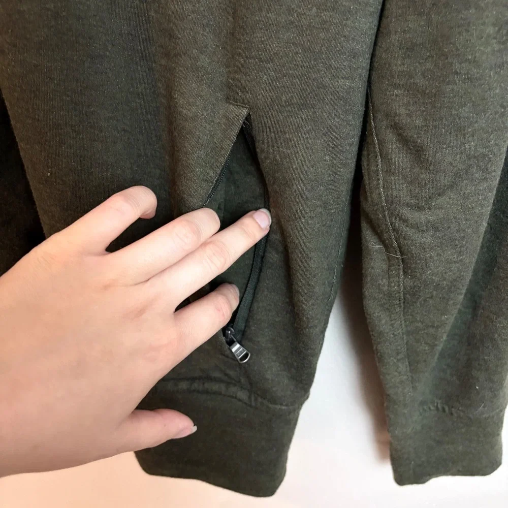 Polo Ralph Lauren Full Zip Hoodie Small Olive Green Performance Activewear